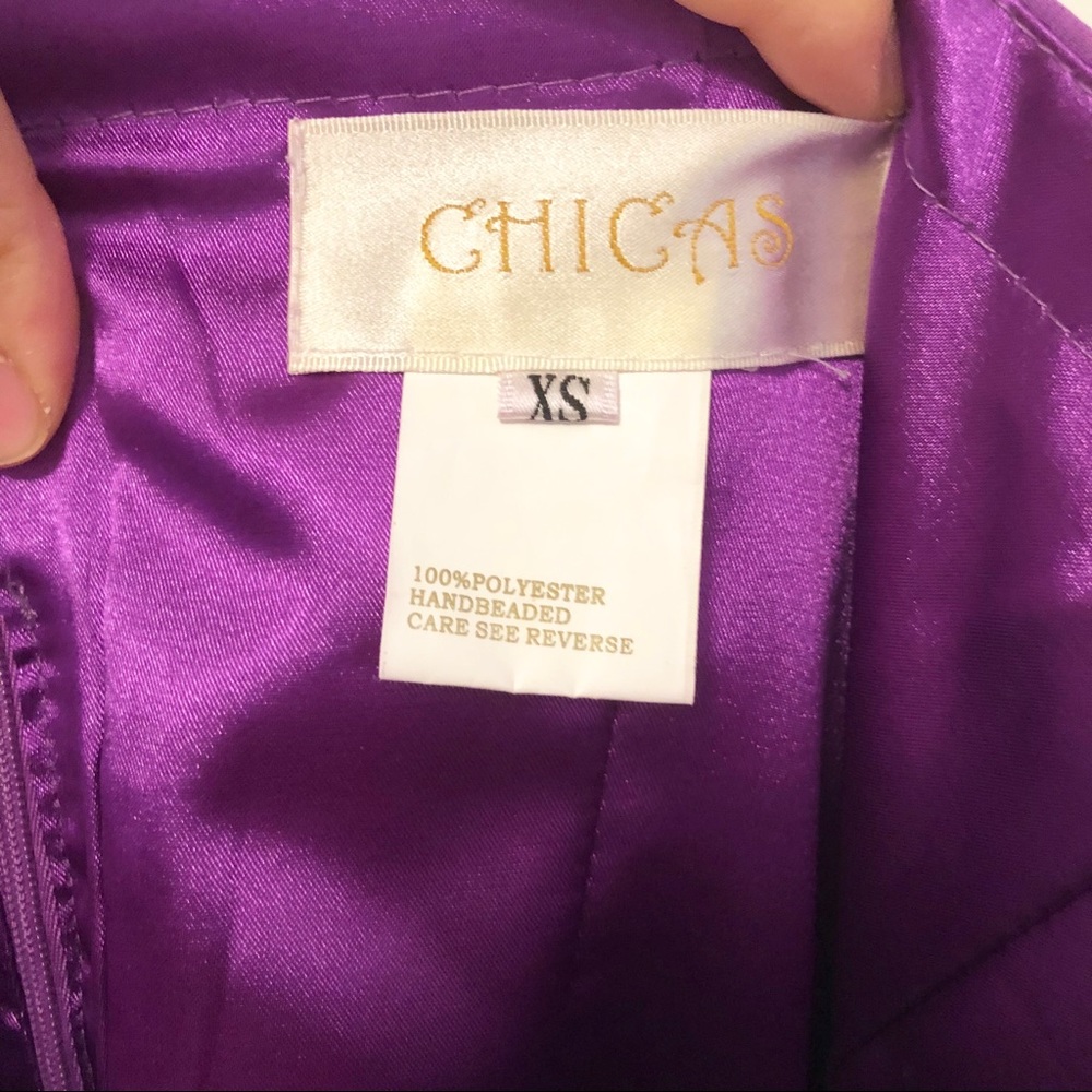 🆕 Purple (orchid) midi dress, w/ sash - Picture 6 of 7